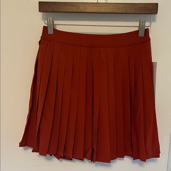 lululemon athletica Dresses & Skirts - lululemon athletica Pleated Skater Skirt *long - Rust Red